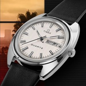 Q Timex 1978 Reissue Day-Date 37mm Watch
